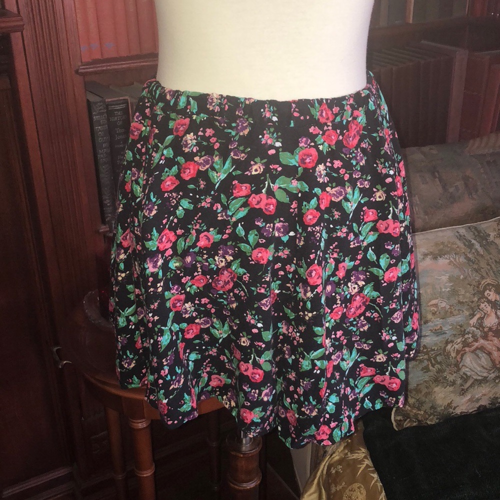 Floral Mini Skirt